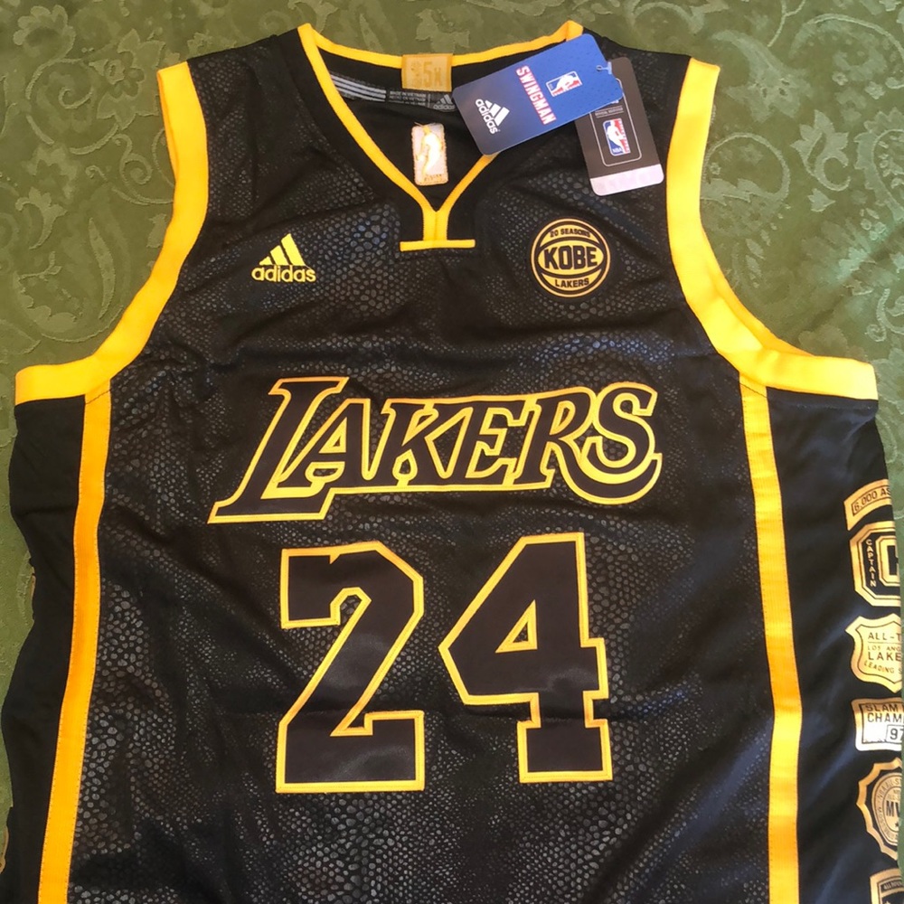 Commemorative MVP Kobe Bryant black Mamba skin Adidas jersey
